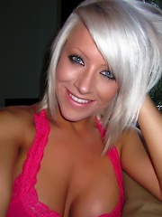 Monroe Lee in a pink top and white panties!
